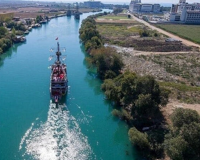 Manavgat River Boat Waterfall & Market Tour from Side