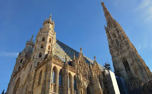 St. Stephen's Cathedral in Vienna, part of the self-guided city exploration game on the Great Plague.