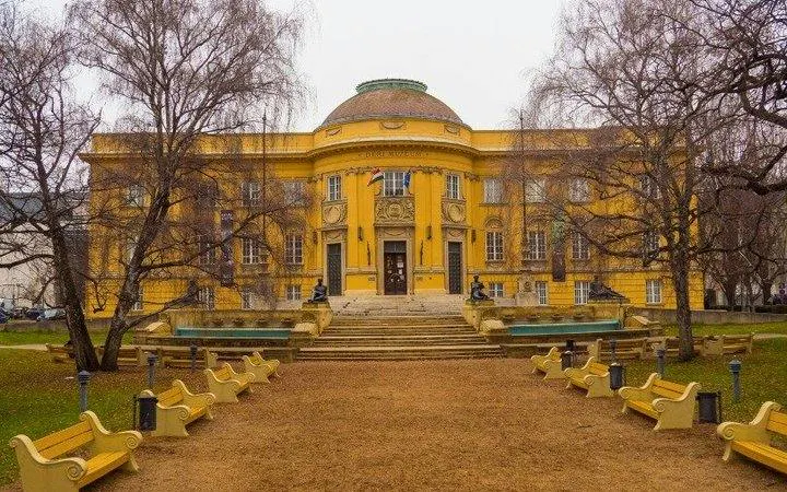 Debrecen Déri Museum exterior on self-guided audio walking tour.