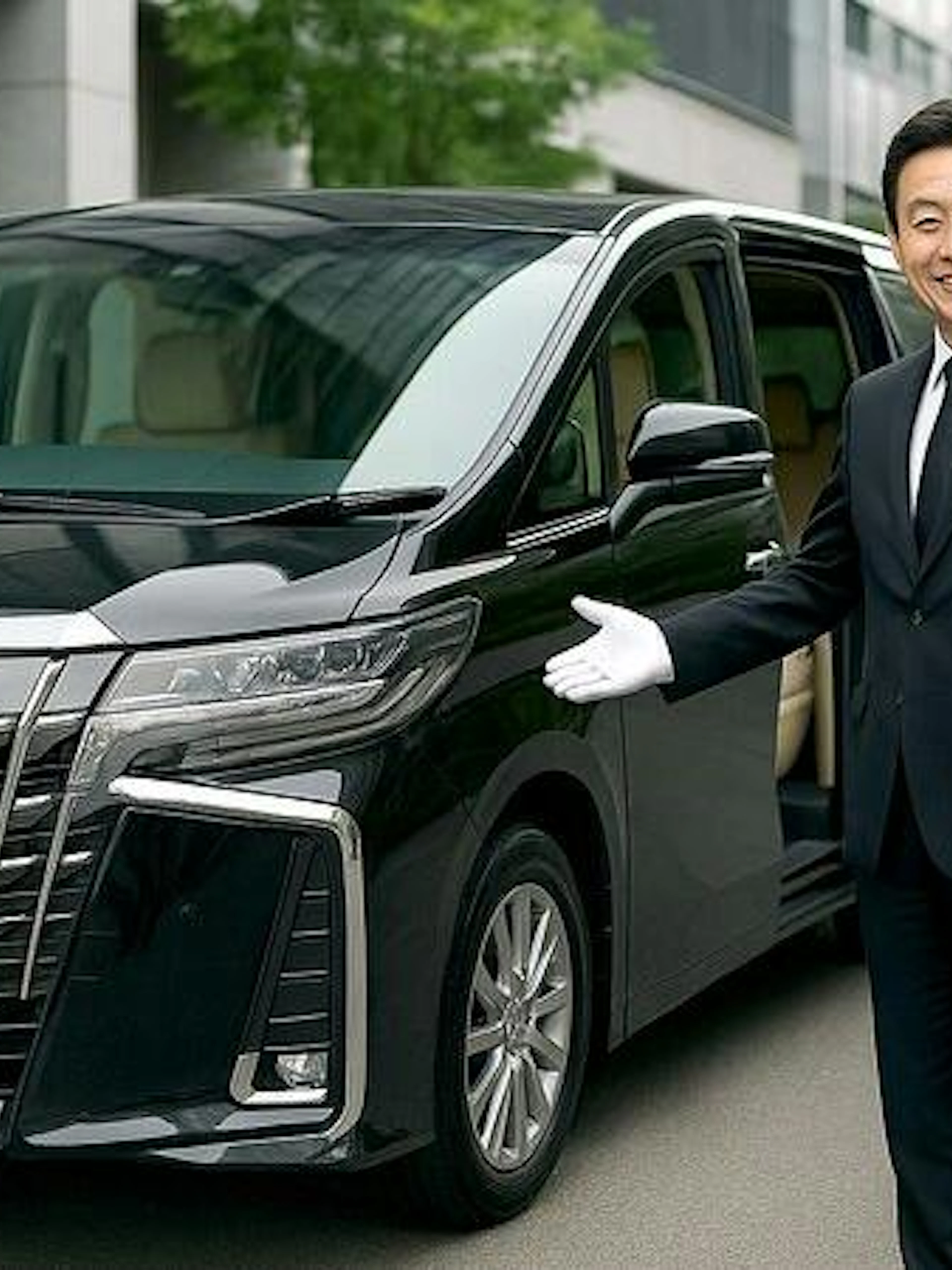 #Private transfer vehicle with driver for Nara/Kobe ⇆ Kansai Airport (KIX) in Osaka.