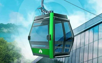 Cable car ascending in Sapanca with scenic views, part of Istanbul guided tour.