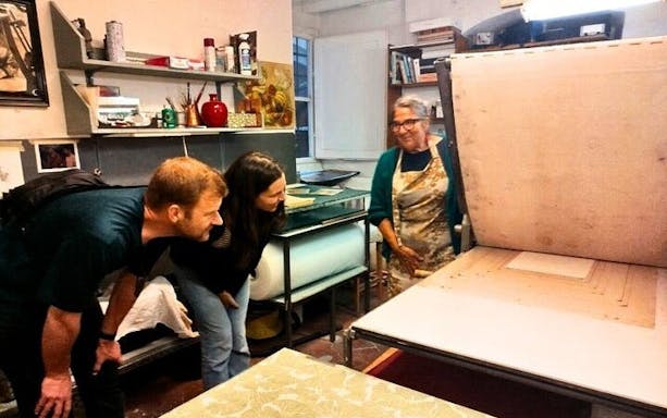 oltrarno artisans tour, wine windows and gelato-2