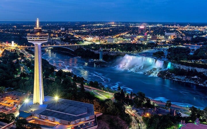 niagara falls walking tour with skylon tower observation deck and reserved fireworks viewing-1
