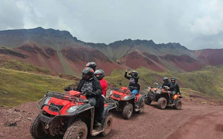 From Cusco: Rainbow Mountain and Red Valley No-Hiking ATV Tour