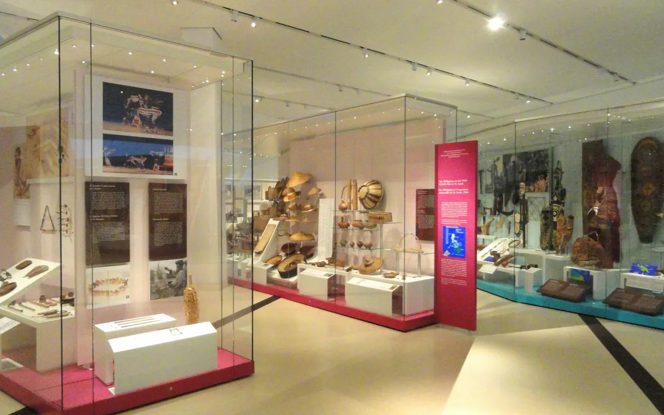 Exhibit of indigenous artifacts at Royal Ontario Museum, Toronto.