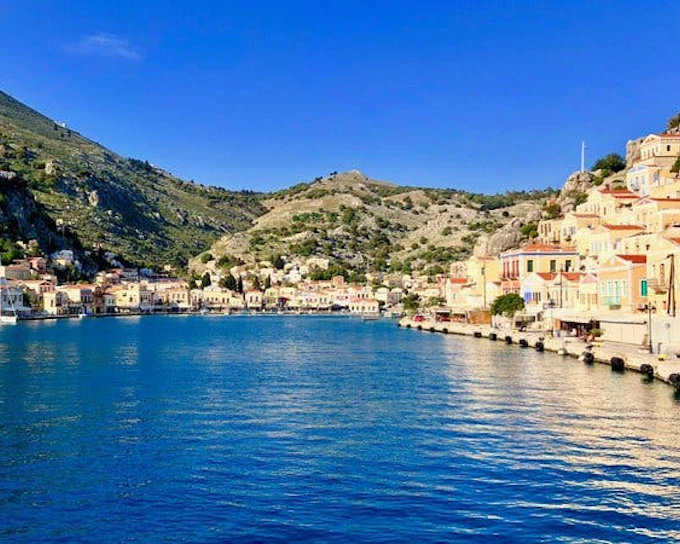 Symi Island Day Trip with Swimming at St George's Bay and Pick-Up