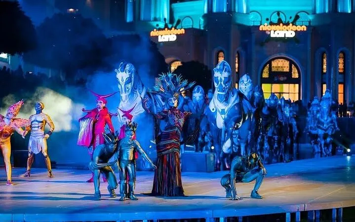 Land of Legends Night Show with Round Transfer from Side