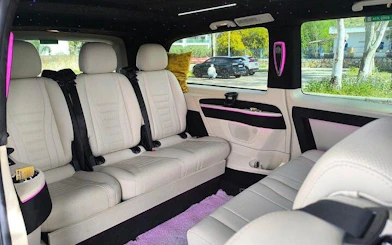 Interior of a luxury vehicle for Antalya Airport private transfer service.