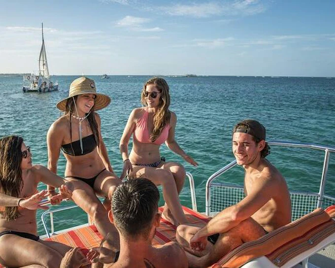 Punta Cana Private Catamaran Cruise at Natural Reserve with Premium Drinks, Light Snacks, Snorkeling, and Floating Bar