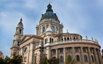 St. Stephen's Basilica in Budapest featured on a self-guided walking tour mobile app.
