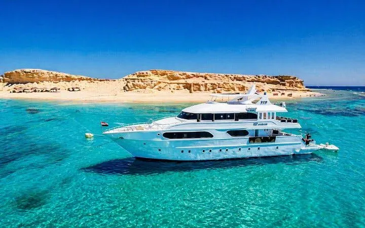 from sharm el sheikh: ras mohamed & white island boat trip with snorkeling and intro dive-9