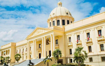 Colonial architecture of the National Palace in Santo Domingo, part of guided tour from Punta Cana.