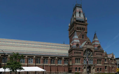 Memorial Hall at Harvard University, Boston, part of a self-guided audio walk.