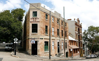 Hero of Waterloo pub in Sydney, part of the Ghosts of Sydney self-guided city exploration game.