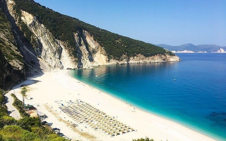 kefalonia guided day tour to myrtos beach, assos village, and fiscardo with pickup options-1