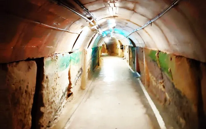 Naha WWII Navy Underground HQ tunnel in Okinawa, Japan.