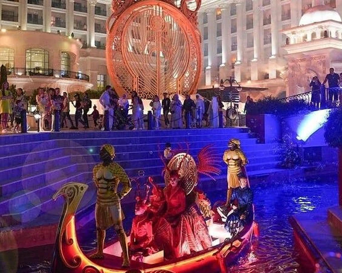 Land of Legends Night Show with Round Transfer from Side