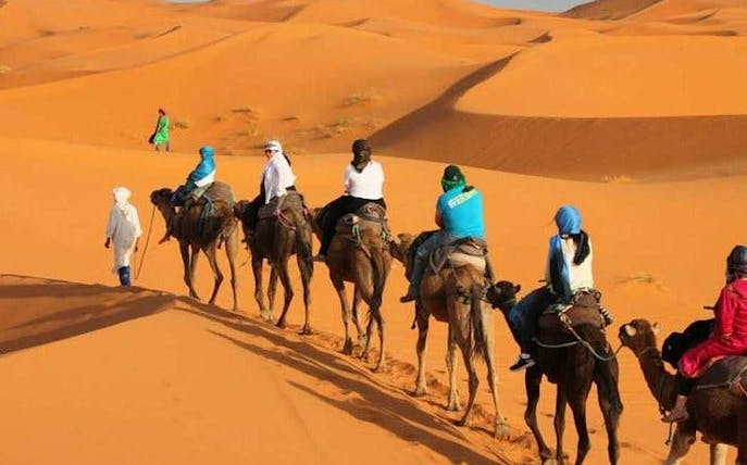 from marrakesh: 3-day merzouga desert tour with camel rides & sandboarding with return transfers to marrakesh or fes-1