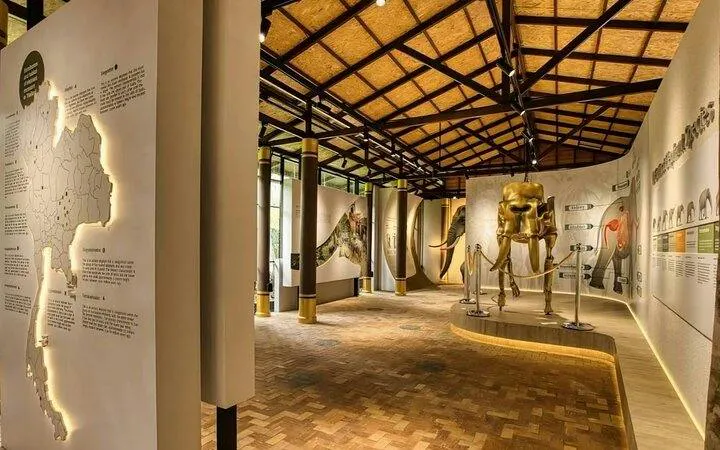 Elephant Museum exhibit with educational displays, Koh Samui.