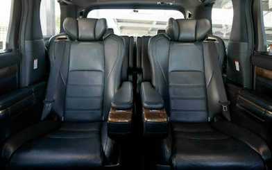 Luxury vehicle interior for Kyoto private charter with airport transfer.