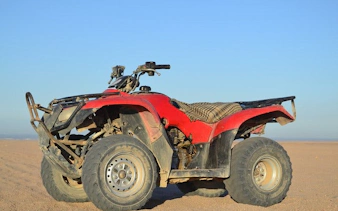ATV quad bike on desert safari in Sharm El Sheikh.