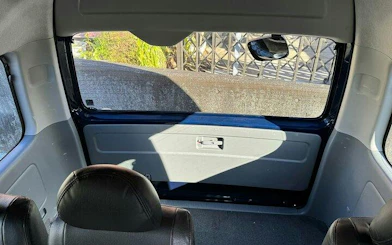 Interior of a private car for Tokyo airport transfer service.