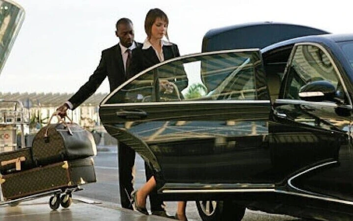 Private transfer service with luggage loading in Marrakesh.