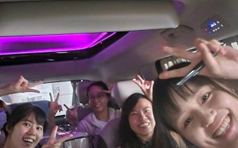 Group enjoying a private car tour in Korea with flexible itinerary.