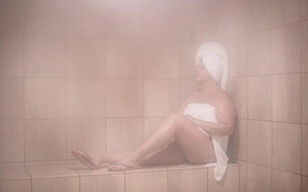 Turkish bath experience with steam in Sharm El Sheikh spa.