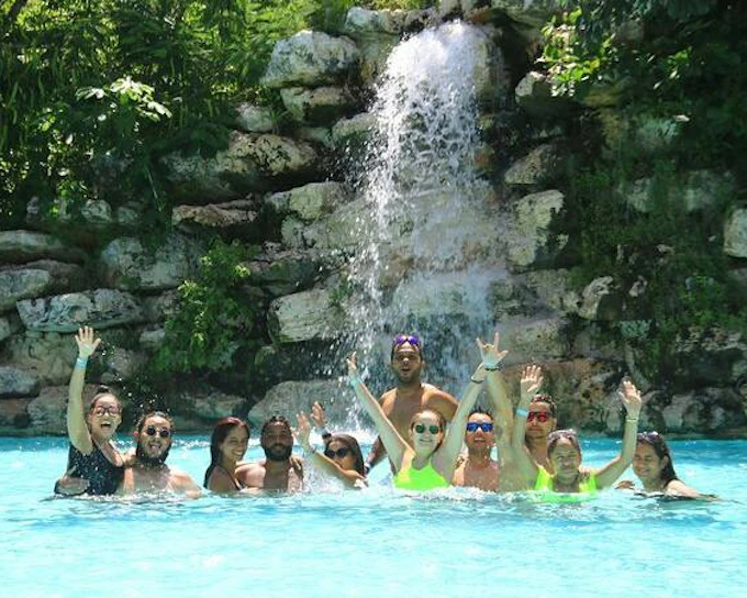 Punta Cana Zipline, Hanging Bridge, Waterfall Pool, and Dominican Village Adventure with Lunch Tickets