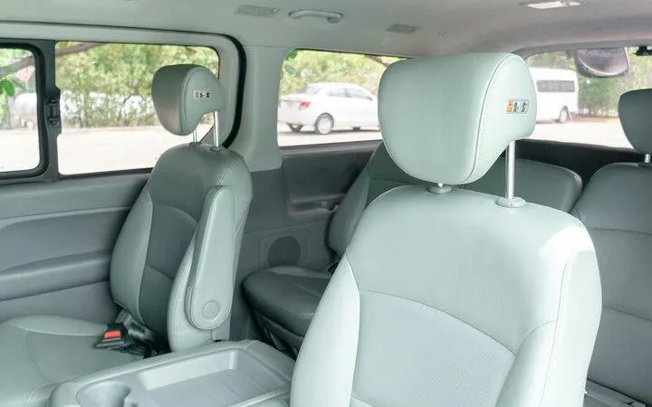Interior of a private transfer vehicle in Punta Cana with spacious seating.