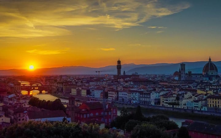 private sonnenuntergangstour durch florenz mit dem elektro-golfwagen und panoramablick auf die hügel-1
