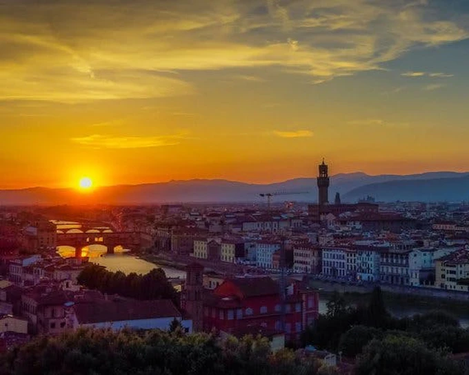 Florence Private Sunset Tour by Electric Golf Cart with Panoramic Hill Views