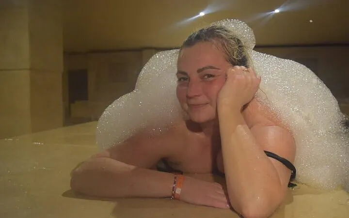 Turkish bath experience with foam massage in Sharm El Sheikh spa.
