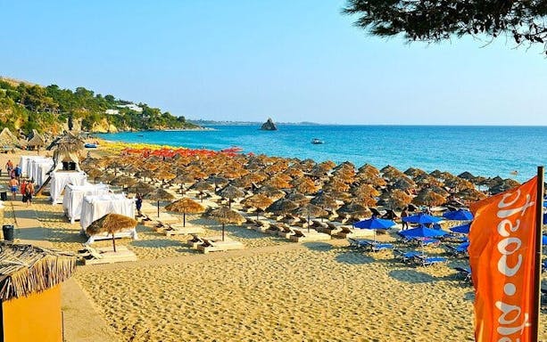 from argostoli port: makris gialos beach trip with free time in argostoli town-3