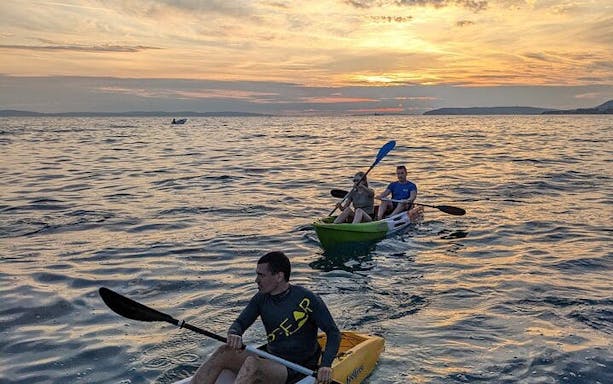 split sunset kayak tour with snorkeling and swimming-4