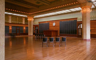 Chicago Stock Exchange Trading Room at Art Institute of Chicago, featuring historic architecture.