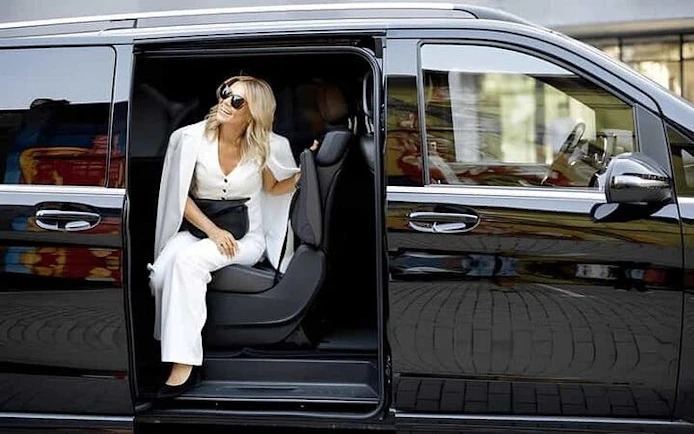 Private transfer service vehicle for Taghazout to Marrakesh journey.