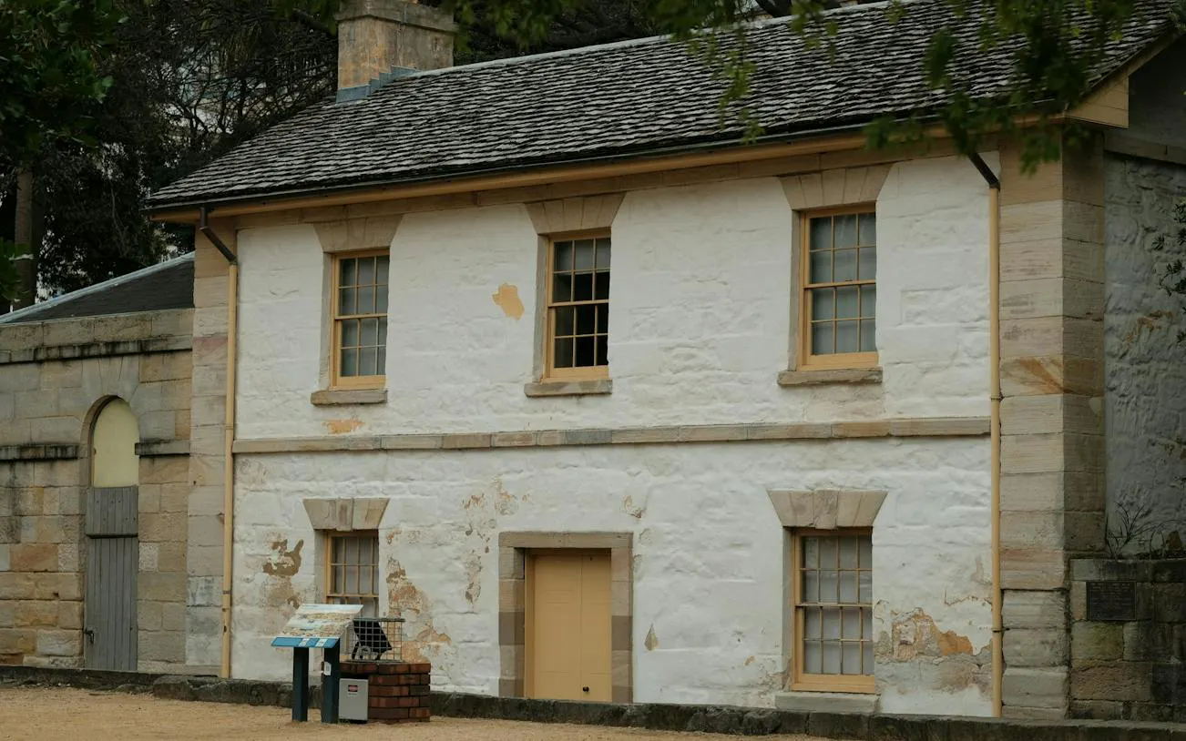 Historic Cadmans Cottage in The Rocks, Sydney, part of the self-guided audio walking tour to the Opera House.