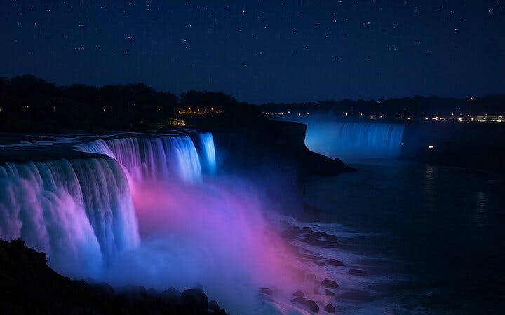 nachttour durch die niagarafälle (usa) mit beleuchteten ausblicken und saisonalen feuerwerken-4