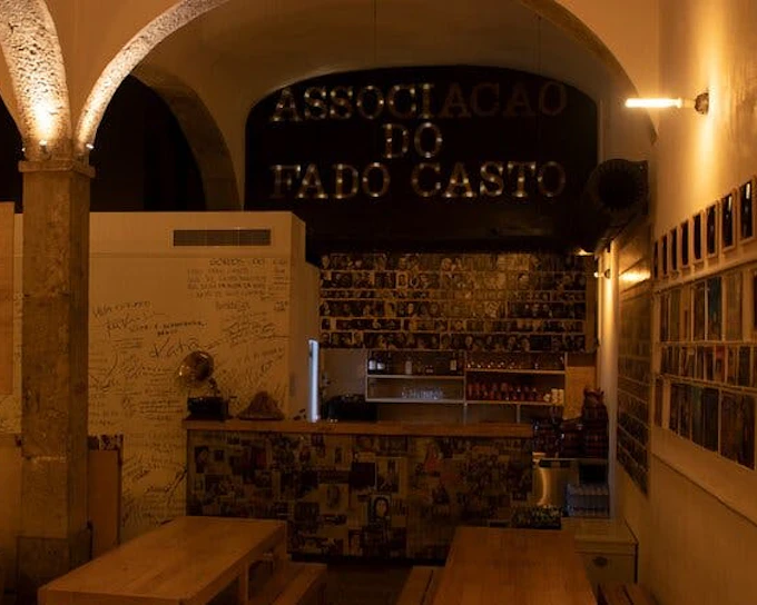 Portuguese Dinner and Fado Live Concert at Historic Roman Theatre Venue in Lisbon