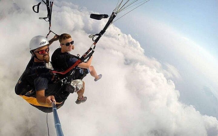 tandem paragliding with a licensed pilot from side-4