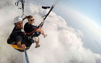 tandem paragliding with a licensed pilot from side-4