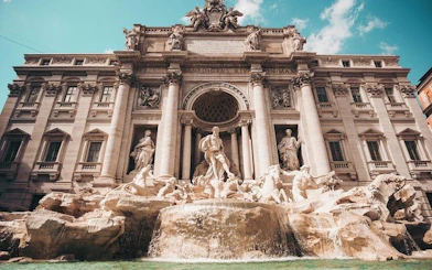 Trevi Fountain in Rome, central feature of the Angels & Demons city exploration game.