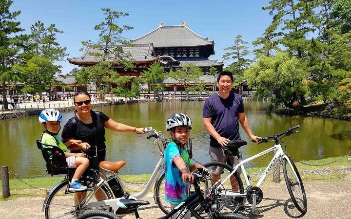 privétour per e-bike voor gezinnen in nara, inclusief lunch en kinderzitjes-4