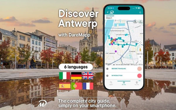 Antwerp Self-Guided Walking Tour on Mobile App