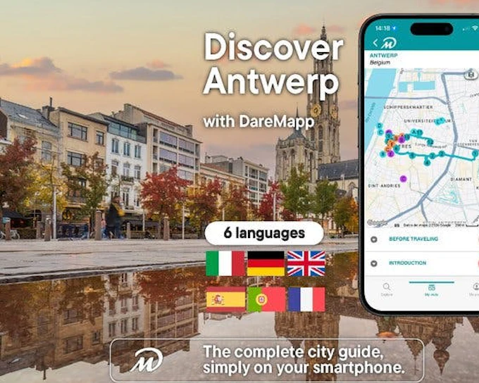 Antwerp Self-Guided Walking Tour on Mobile App