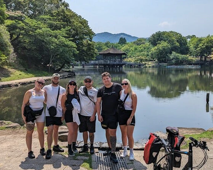 Nara Private Family Cross Bike Tour with Lunch
