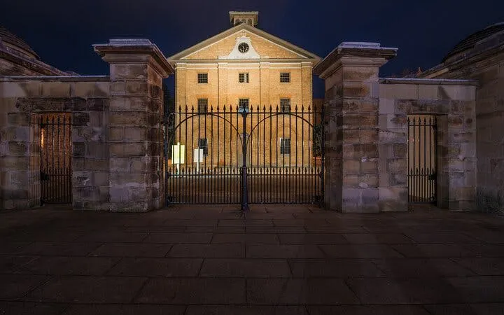 Historic Sydney building at night, part of Ghosts of Sydney self-guided city exploration game.