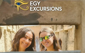 Two people smiling at the Citadel of Saladin in Cairo during a private tour.